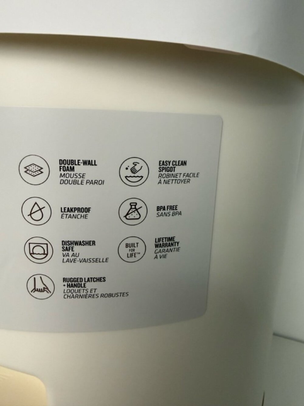 Stanley Adventure Fast Flow 2-Gallon Water Jug Cream Ice Water Dispenser - Picture 8 of 12